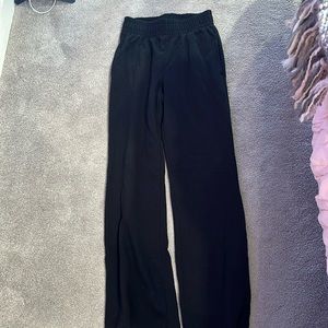 Black wide leg sweatpants. Worn once! Size small